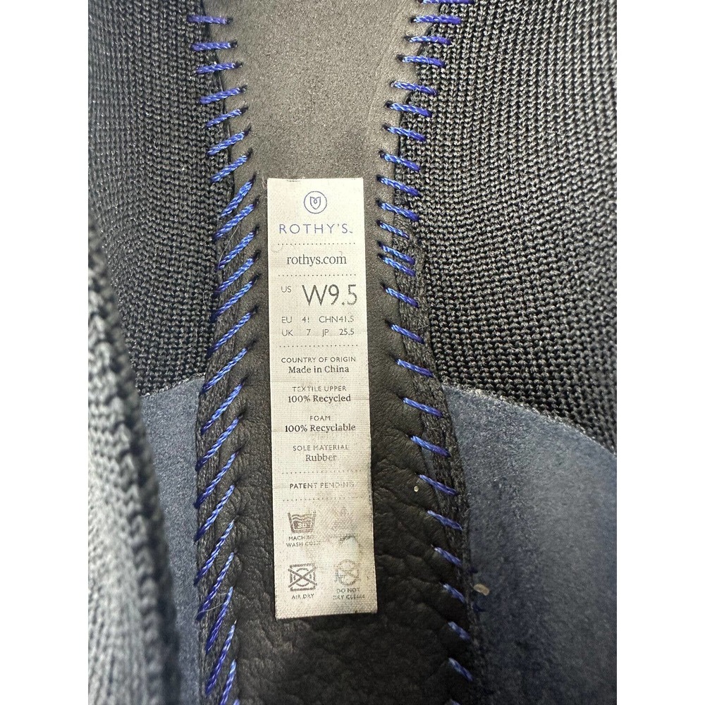 Rothy's The Point Black Solid Textile Ballet Flats Shoes Women's Size 9.5 - Picture 8 of 15